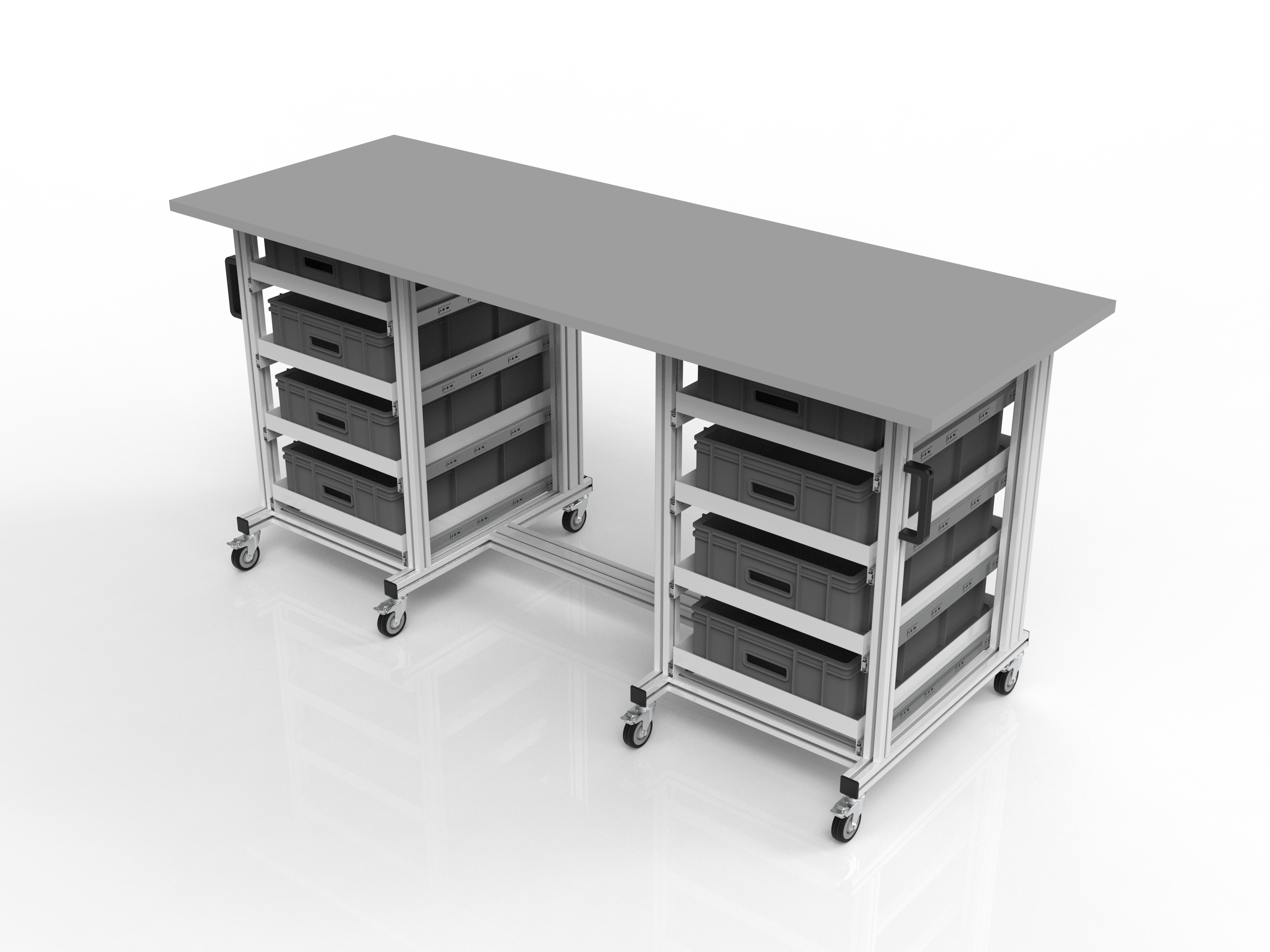 ESD Systemtisch Pro 1980x720 mm für Eurobehälter