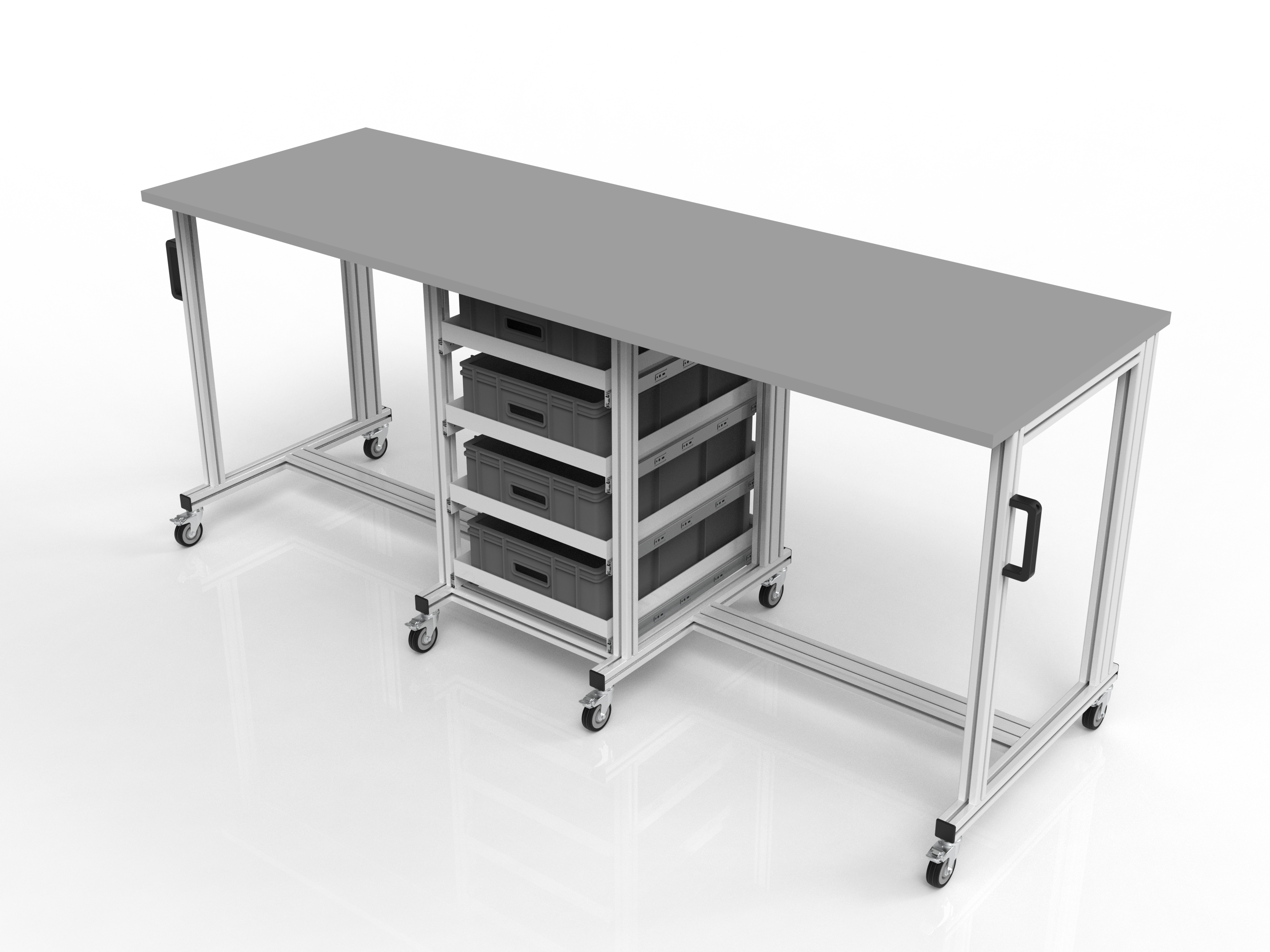 ESD Systemtisch Pro 2200x720 mm für Eurobehälter