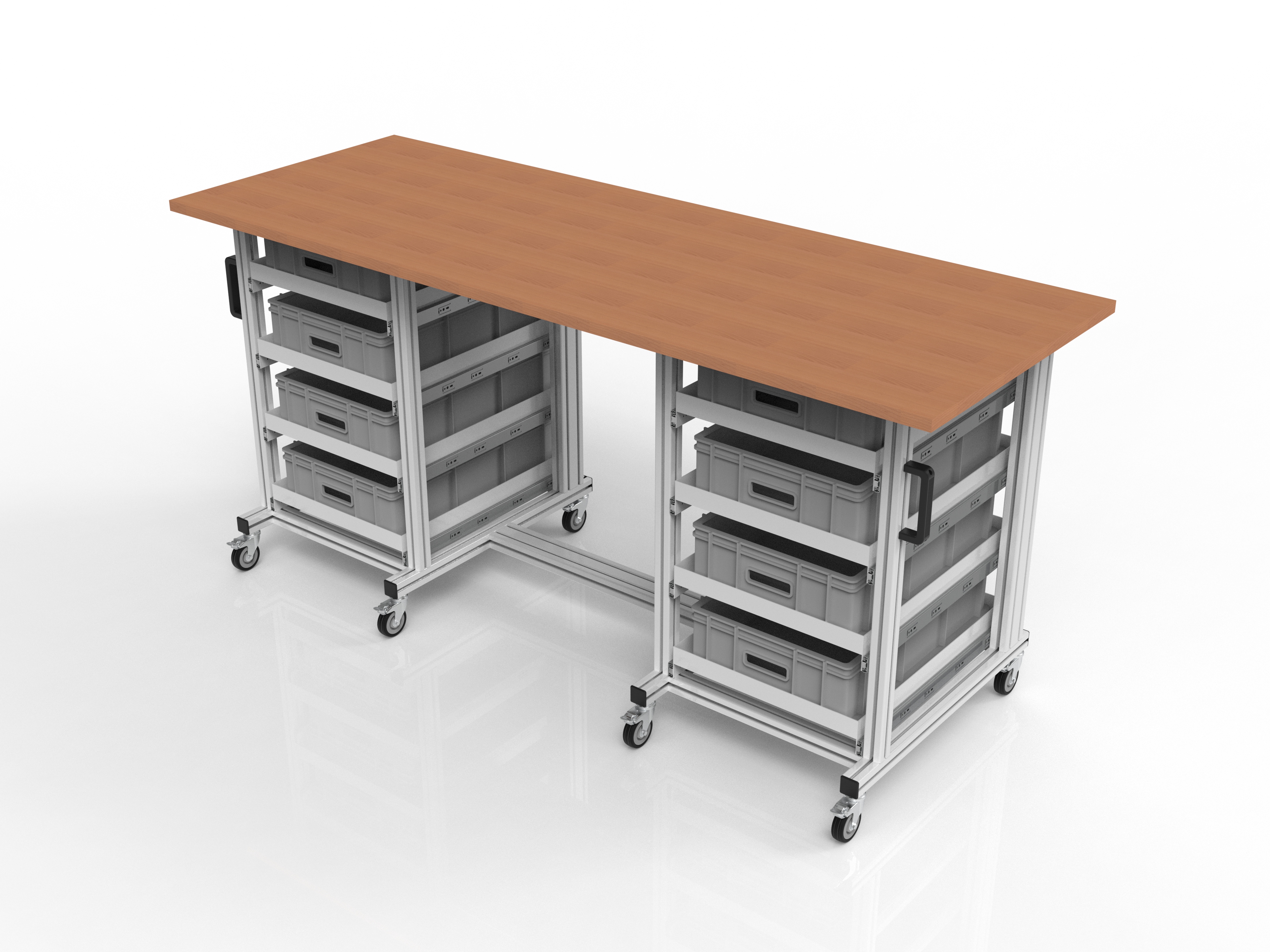  Systemtisch Pro 1980x720 mm für Eurobehälter