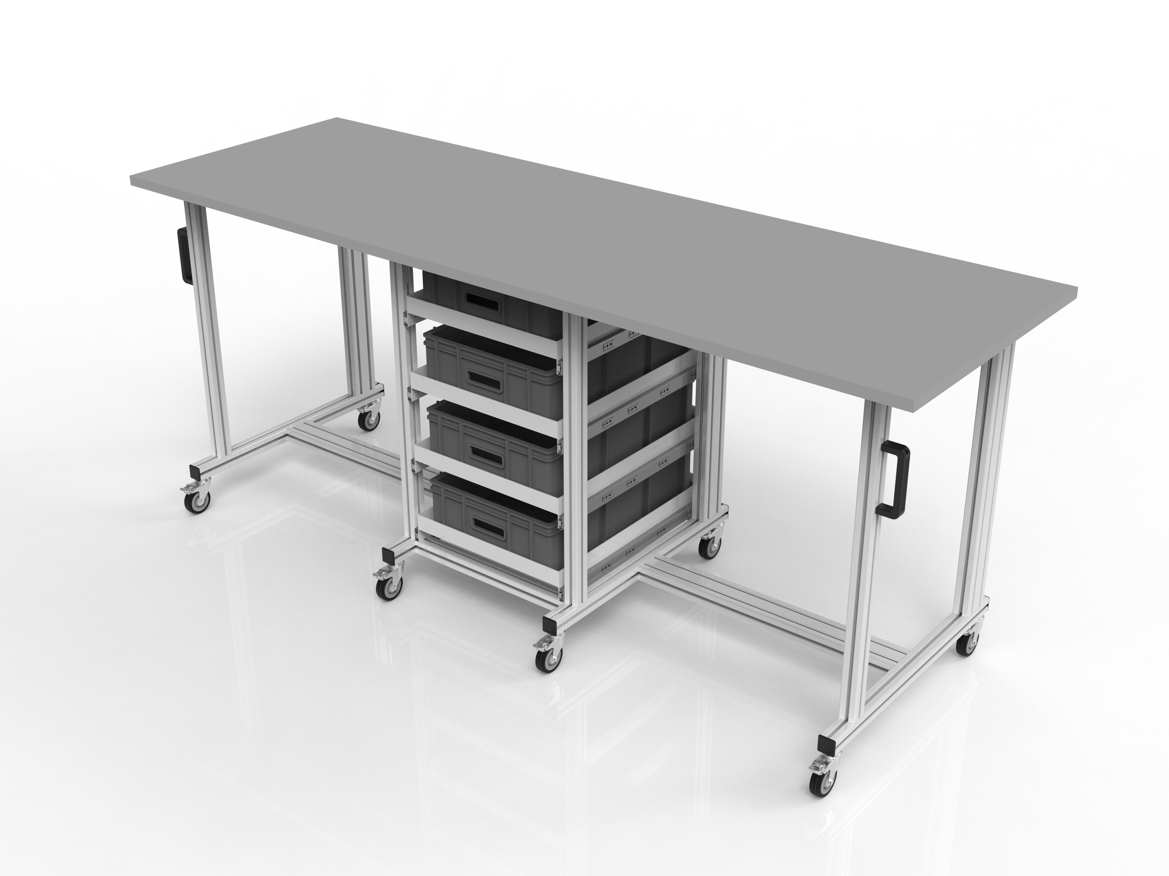 ESD Systemtisch Pro 2200x720 mm für Eurobehälter